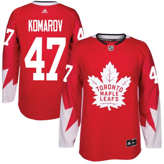 2017 NHL Toronto Maple Leafs Men #47 Leo Komarov red jersey->toronto maple leafs->NHL Jersey